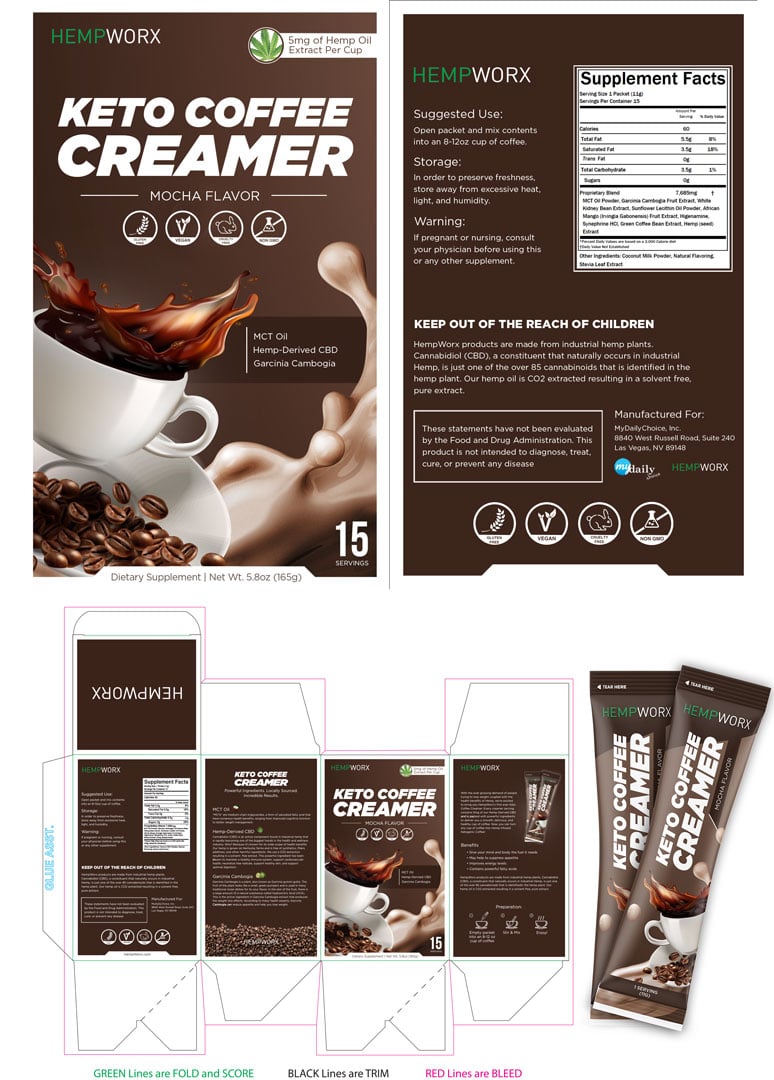 HempWorx, Coffee and Creamer Example